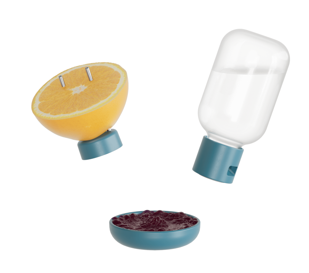 Blue 3-in-1 Nutrition Set